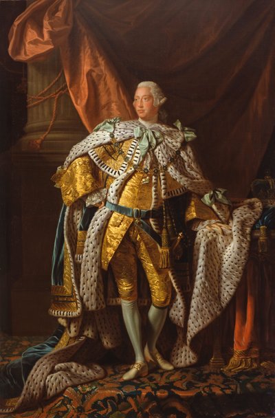 Król Jerzy III autorstwa Allan Ramsay