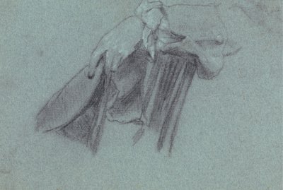 Studium dłoni trzymającej kapelusz autorstwa Allan Ramsay