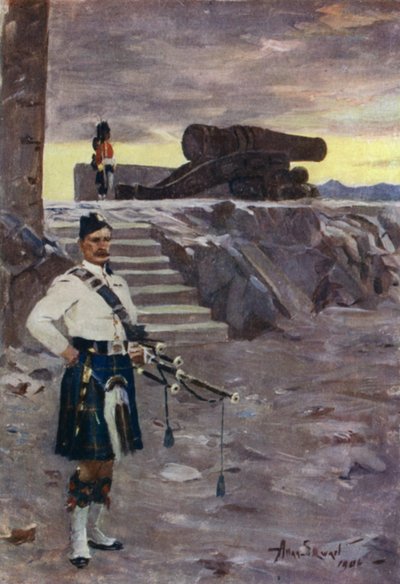 Mons Meg (kolor lito) autorstwa Allan Stewart