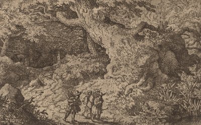 Gęsty Las, prawdopodobnie ok. 16451656. autorstwa Allart van Everdingen