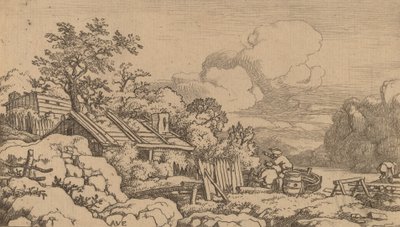 Chata cieśli, prawdopodobnie ok. 16451656. autorstwa Allart van Everdingen