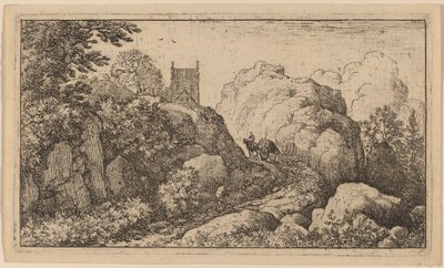 Wózek w wąskiej przełęczy, prawdopodobnie ok. 16451656. autorstwa Allart van Everdingen