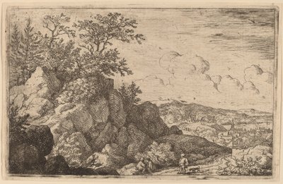 Chłop z psem, prawdopodobnie ok. 16451656. autorstwa Allart van Everdingen