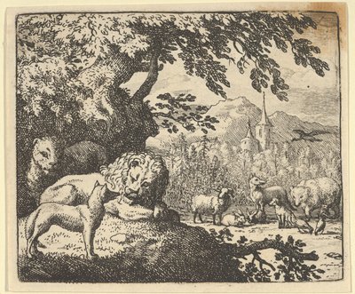 Renard kontynuuje swoje kłamstwa, 1650-75. autorstwa Allart van Everdingen