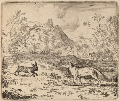 Reynard i Królik autorstwa Allart van Everdingen