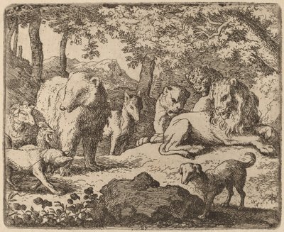 Reynard zostaje zwolniony, by opowiedzieć swoją historię autorstwa Allart van Everdingen
