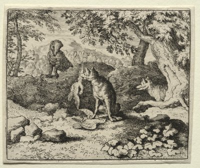 Reynard the Fox: Badger przychodzi ostrzec Reynarda. autorstwa Allart van Everdingen