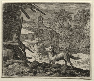 Reynard the Fox: Reynard oszukuje kota. autorstwa Allart van Everdingen