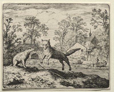 Reynard the Fox: Reynard robi pokutę autorstwa Allart van Everdingen