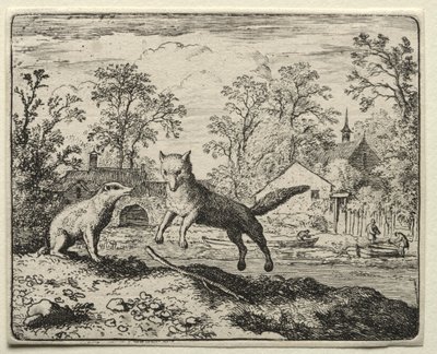 Reynard the Fox: Reynard robi pokutę. autorstwa Allart van Everdingen