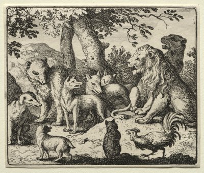 Reynard the Fox: Reynard uniewinnia się autorstwa Allart van Everdingen