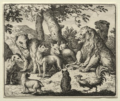 Reynard the Fox: Reynard uniewinnia się. autorstwa Allart van Everdingen