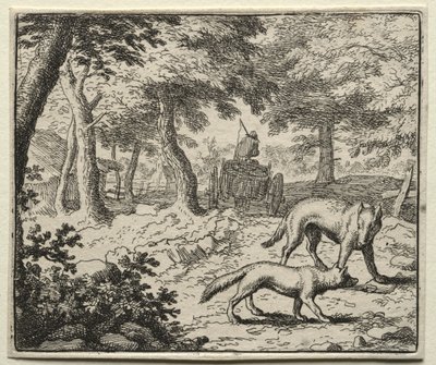 Reynard the Fox: The Badgers Defense of Reynard. autorstwa Allart van Everdingen