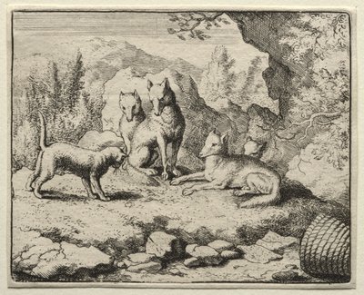 Reynard the Fox: Kot wzywa Reynarda na dwór autorstwa Allart van Everdingen