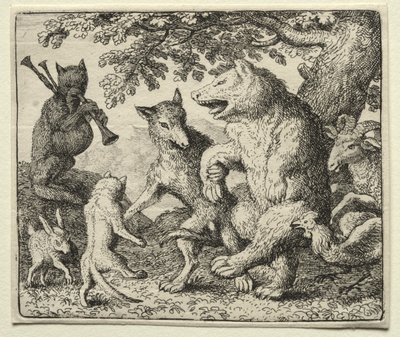 Reynard the Fox: Wilk i niedźwiedź świętują swoją wolność autorstwa Allart van Everdingen