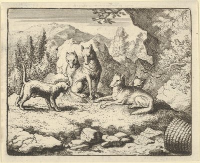 Kot wzywa Renarda do stawienia się przed Trybunałem, 1650-75. autorstwa Allart van Everdingen