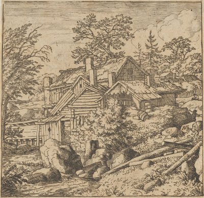 Wioska na Stronie Góry, połowa XVII w., połowa XVII w. autorstwa Allart van Everdingen
