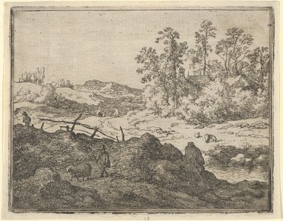 Pasterz i Baranek, XVII wiek. autorstwa Allart van Everdingen