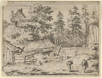 Trzy Chaty, XVII wiek. autorstwa Allart van Everdingen