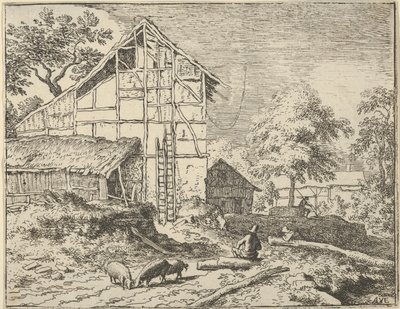 Dwie Drabiny, XVII wiek. autorstwa Allart van Everdingen