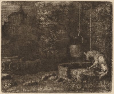 Wilk i Studnia, prawdopodobnie ok. 16451656. autorstwa Allart van Everdingen