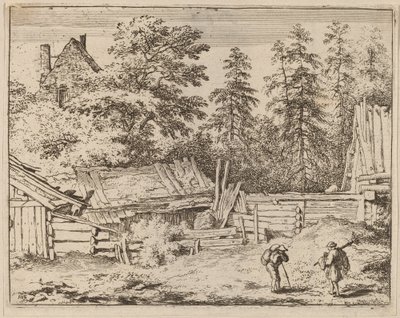 Trzy Domki, prawdopodobnie ok. 16451656. autorstwa Allart van Everdingen
