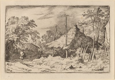 Koło pod Hay Barn, prawdopodobnie około. 16451656. autorstwa Allart van Everdingen