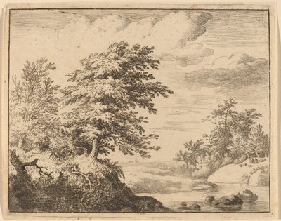 Kręta Rzeka, prawdopodobnie ok. 16451656. autorstwa Allart van Everdingen