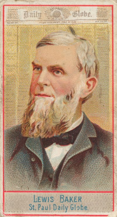 Lewis Baker, St. Paul Daily Globe, z serii American Editors N1 dla Allen & Ginte..., 1887. autorstwa Allen