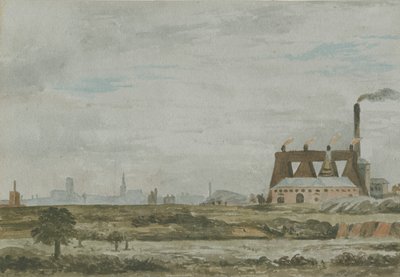 Wolverhampton - South View: malarstwo akwarela i [c 1830] autorstwa Allen Edward Everitt