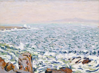 Surf Breaking, Wyspa Żurawinowa, 1913. autorstwa Allen Tucker