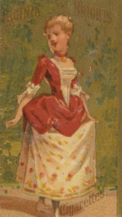 Z serii Girls and Children N64 promującej papierosy Virginia Brights dla Allen &..., 1886. autorstwa Allen and Ginter