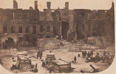 Ewakuacja Fortu Sumter, kwiecień 1861, kwiecień 1861. autorstwa Alma A. Pelot.