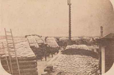 Ewakuacja Fortu Sumter, kwiecień 1861, kwiecień 1861. autorstwa Alma A. Pelot.