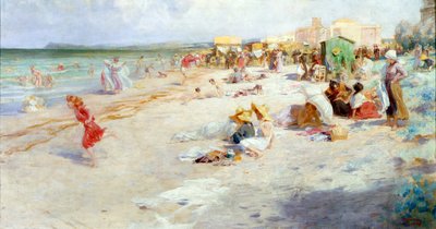 Ruchliwa plaża latem? autorstwa Alois Hans Schram