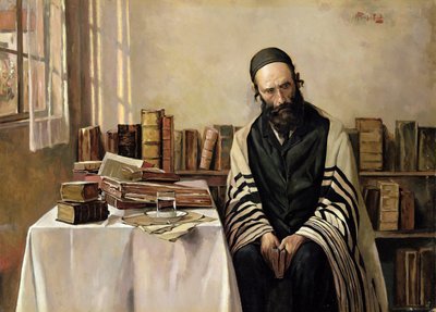Rabin w swoim gabinecie autorstwa Alois Heinrich Priechenfried