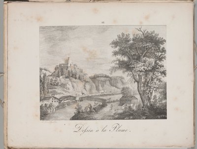 Sztuka litografii: Landeck w Tyrolu, ilustracja III autorstwa Alois Senefelder
