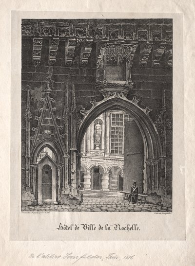 Ratusz w La Rochelle, Francja autorstwa Alois Senefelder