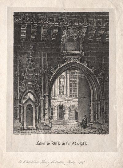 Ratusz w La Rochelle, Francja. autorstwa Alois Senefelder