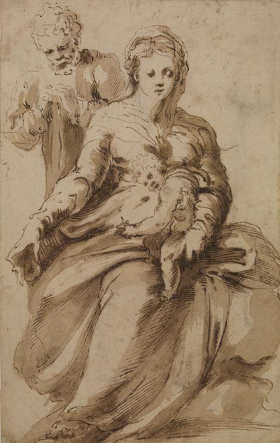Święta Rodzina, ok.1637 autorstwa Alonso Berruguete