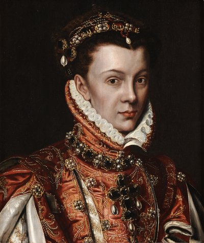 Portret Elżbiety de Valois autorstwa Alonso Sánchez Coello