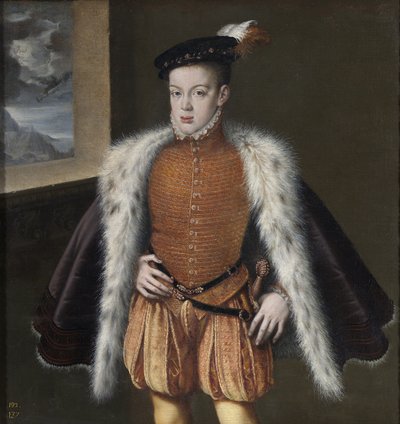 Don Carlos, książę Asturii, 1555-1559 autorstwa Alonso Sánchez Coello