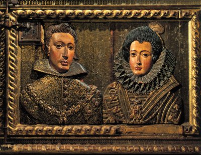 Portret Filipa II, płaskorzeźba autorstwa Alonso de Mena