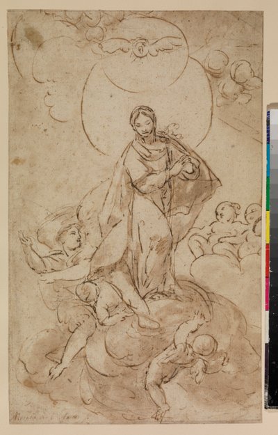 Madonna Niepokalanego Poczęcia, rekta, XVII w. autorstwa Alonso del Arco