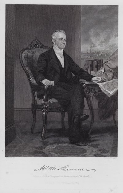 Abbott Lawrence (Grawerowanie) autorstwa Alonzo (after) Chappel