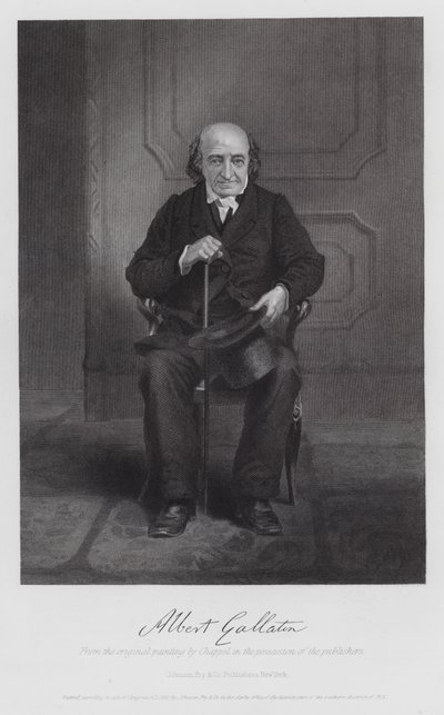 Albert Gallatin (grafika) autorstwa Alonzo (after) Chappel