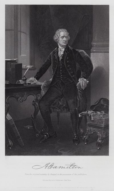 Alexander Hamilton (grawerowanie) autorstwa Alonzo (after) Chappel