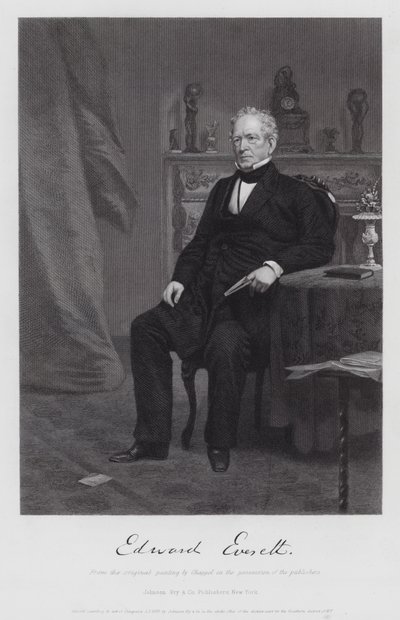 Edward Everett (Grawerowanie) autorstwa Alonzo (after) Chappel