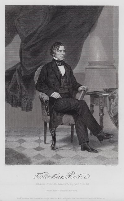 Franklin Pierce (Grawerowanie) autorstwa Alonzo (after) Chappel