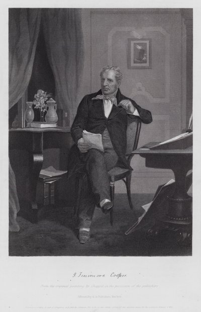 James Fenimore Cooper (grafika) autorstwa Alonzo (after) Chappel